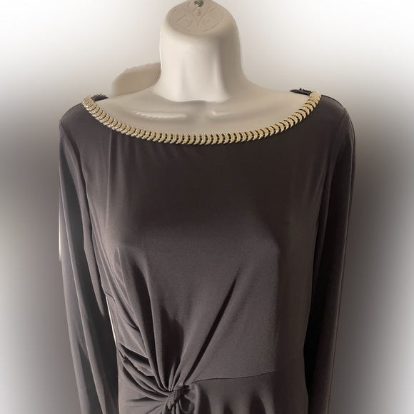 Womens Gray Jessica Simpson Long Sleeve Dress Size 8 - Picture 2 of 7
